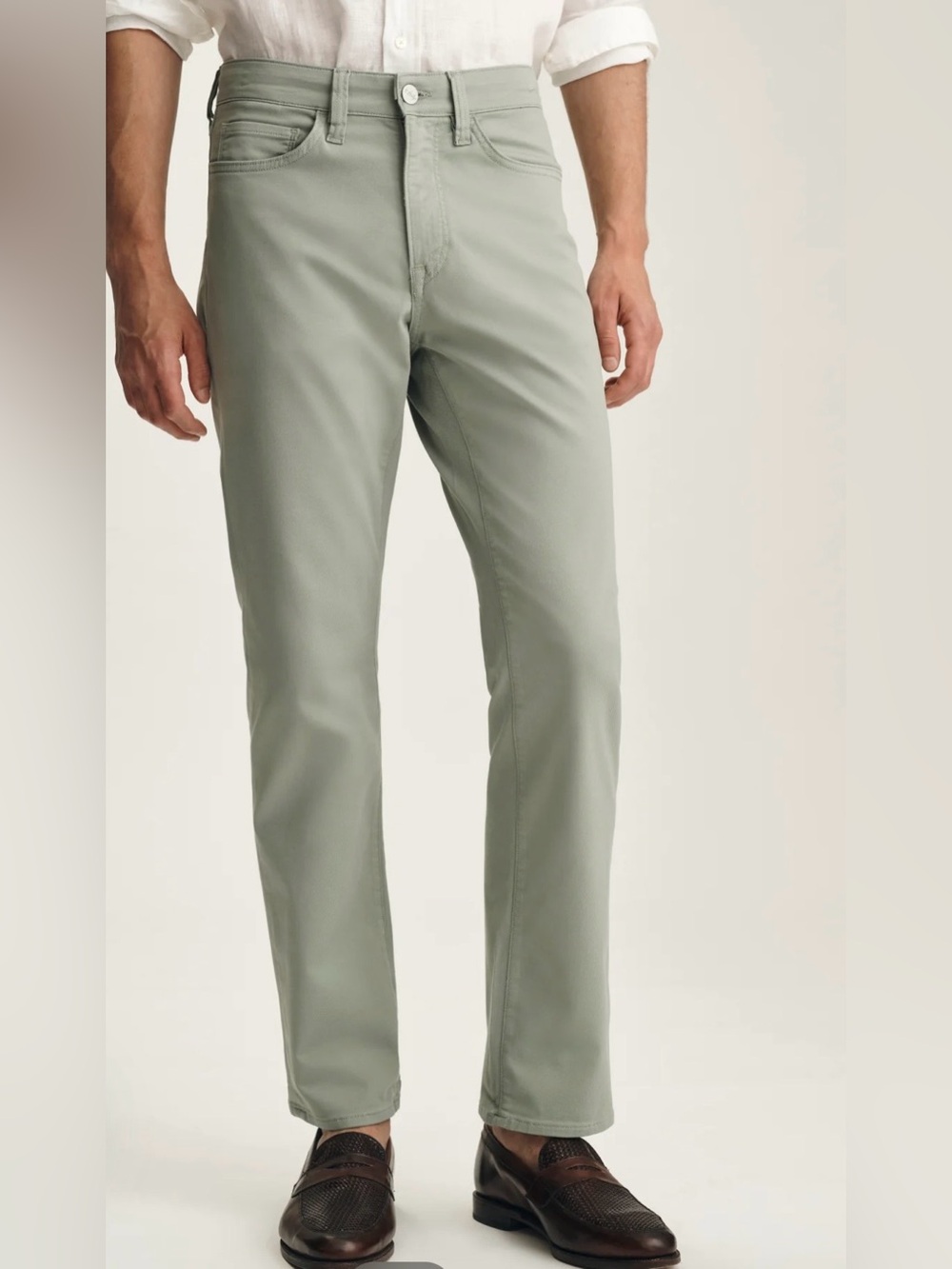 Heritage Men's Sage Green Slim Straight Jeans $218